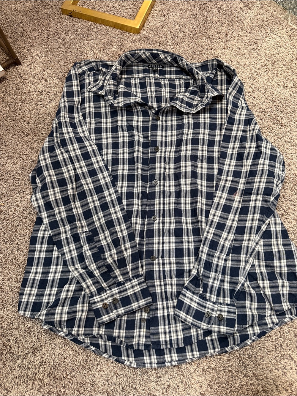 George long sleeve plaid shirt